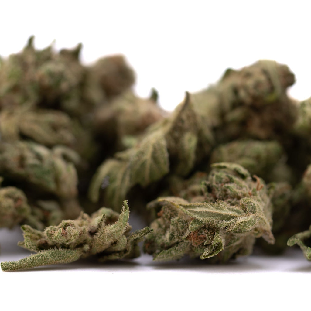 Jelly Donut THCa Flower Smalls: dried green marijuana buds